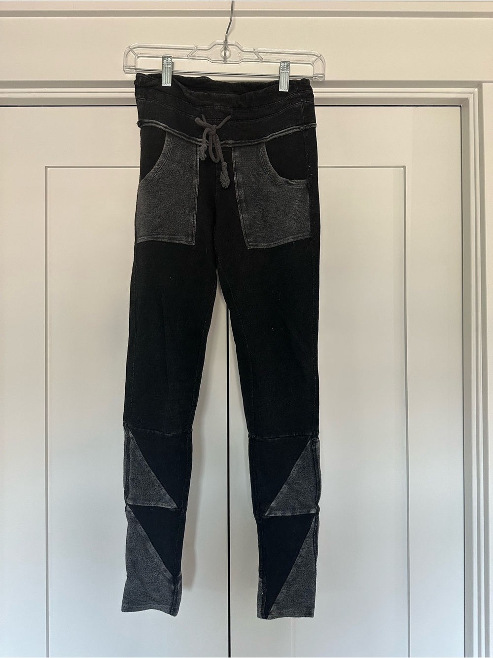 FP Movement by Free People Black and Gray Contrast Pocket Leggings